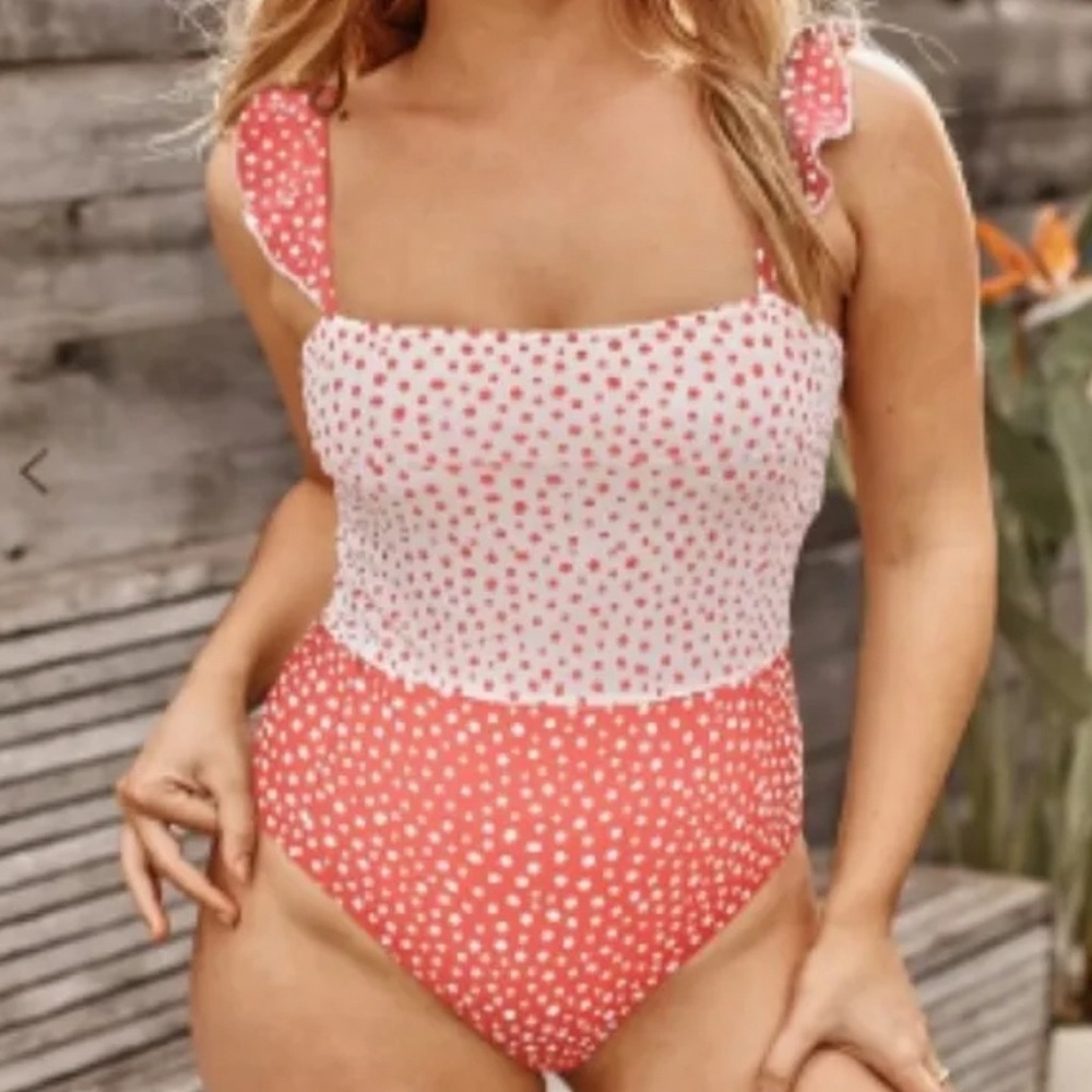 Summersalt The Ruffle Oasis Polka Dot